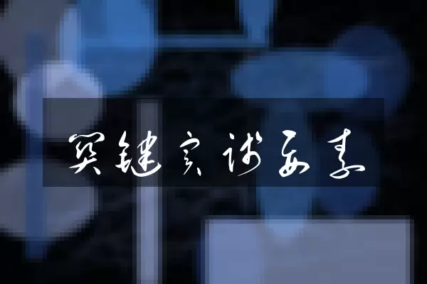 关键实践要素