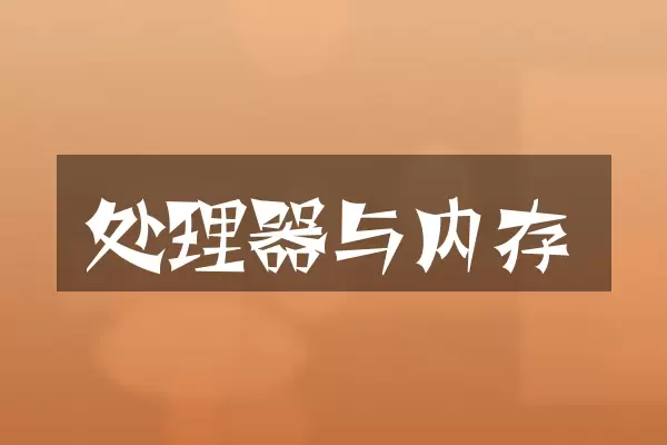 处理器与内存
