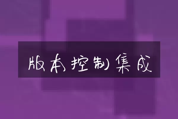 版本控制集成