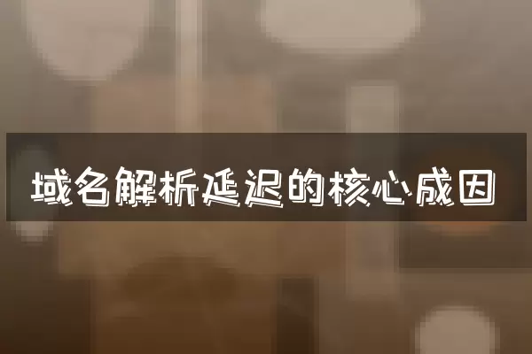 域名解析延迟的核心成因