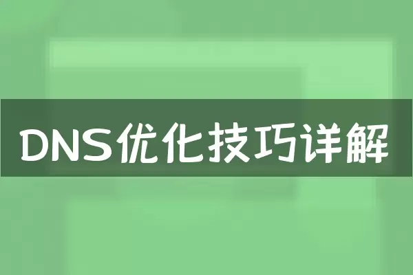 DNS优化技巧详解