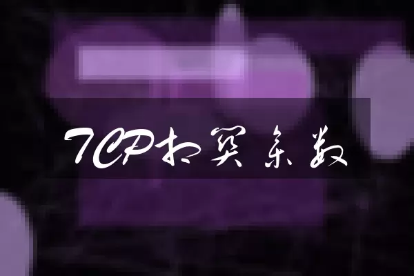 TCP相关参数