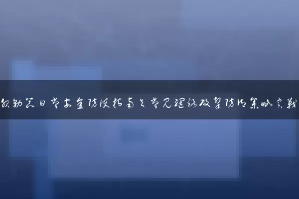 企业级云服务器日常安全防护指南与常见网络攻击防御策略实战解析