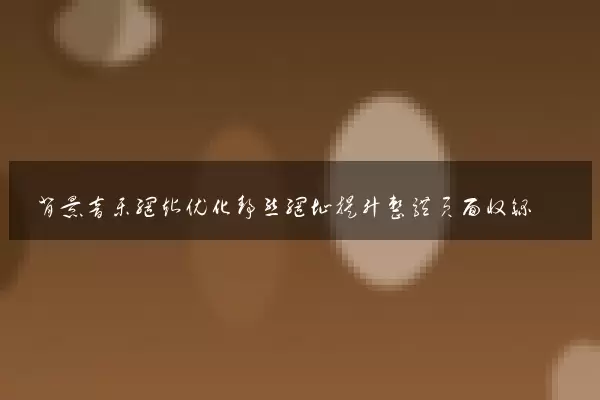 背景音乐网站优化静态网址提升整体页面收录